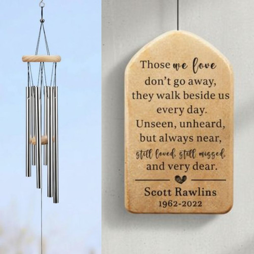 Honoring Memories Personalized Sympathy Wind Chime Tribute - Easessy