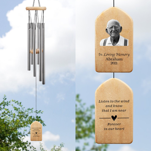 Portrait Memorial Wind Chime to Keep the Memory of Parents Near - Easessy
