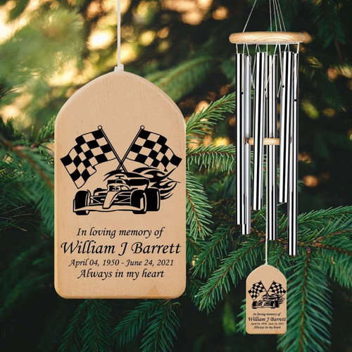 Racing to the Heavens F1 Memorial Wind Chime Tribute Gift - Easessy