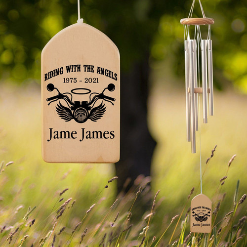 Ride in Paradise Motorcycle Memorial Wind Chime Tribute - Easessy