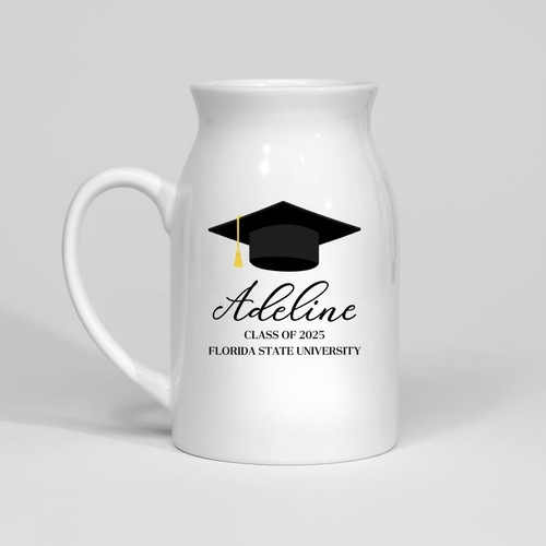 2025 Graduate Personalized Treasure Ceramic Flower Vase - Best Gift Smart