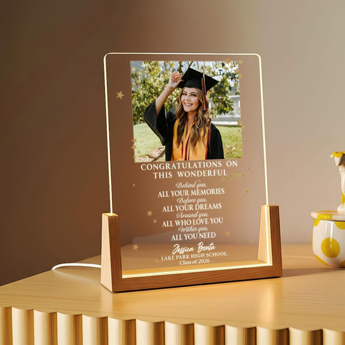2026 Grad Photo LED Night Light A Custom Class Keepsake Gift - Best Gift Smart