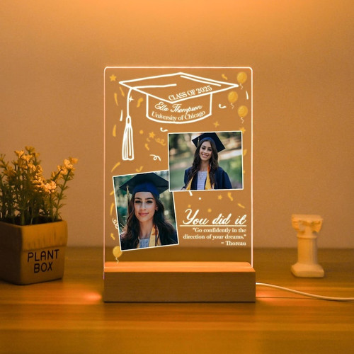 Capture Graduation Memories Custom Photo LED Night Light Gift - Best Gift Smart