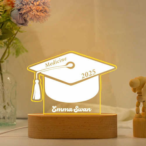 Commemorative Graduation LED Night Light A Custom Gift to Cherish - Best Gift Smart
