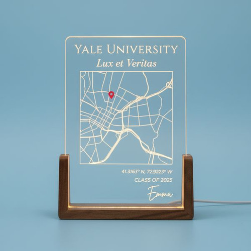 Map Your Success Custom 2026 College LED Night Light - Best Gift Smart