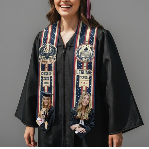 Capture the Moment 2026 Graduation Stool Custom Photos - Best Gift Smart