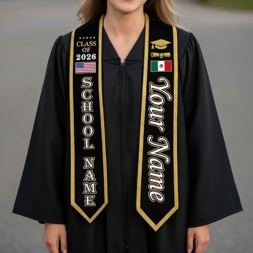 Your Milestone 2026 Custom Name Graduation Stool Sash - Best Gift Smart