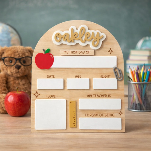Snap Forever Memories - Custom First/Last of School Sign Prop - Savourry