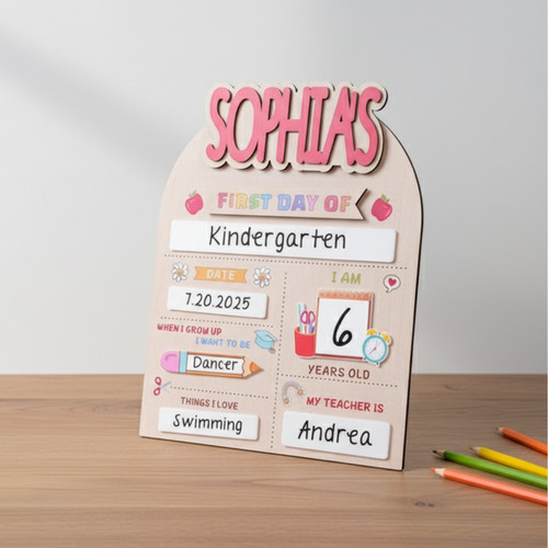 Your Child's Milestone - Custom First/Last of School Sign Board - Savourry