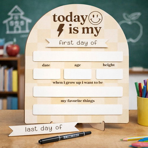 Capture Every Grade - Reusable First/Last of School Sign Board - Savourry