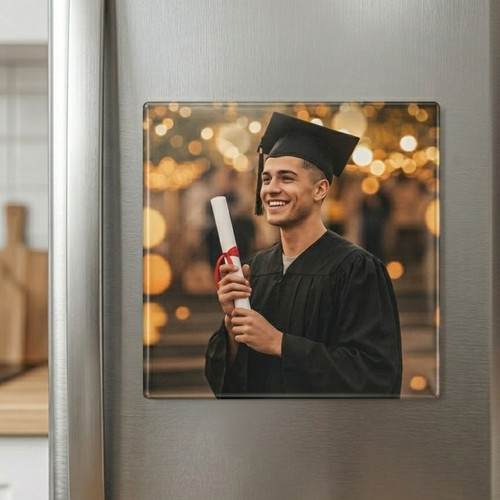 2026 Grad Party Acrylic Photo Magnet Custom Keepsake Favor - Best Gift Smart