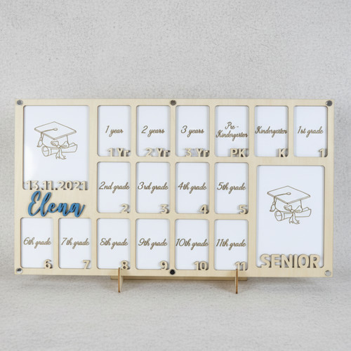Capture Every Grade - School Year Milestone Photo Frame Keepsake - Savourry