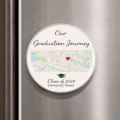 Graduation Journey 2026 University Map Acrylic Photo Magnet - Best Gift Smart