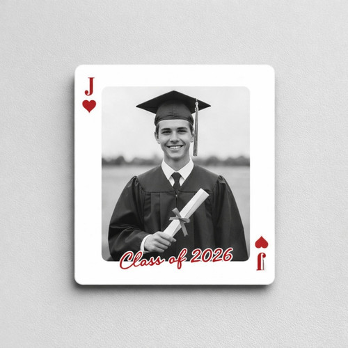 Your Grad Winning Play Custom Card Style Acrylic Photo Magnet - Best Gift Smart
