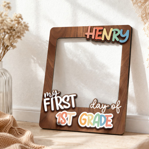 Cherish Every Grade - Personalized School Year Photo Frame Prop - Savourry
