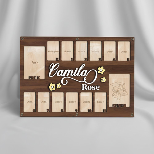 School Year Milestone Photo Frame - A Keepsake for Every Grade - Savourry