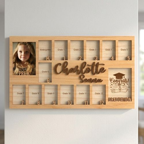 School Year Milestone Photo Frame - Craft a Lifetime of Memory - Savourry