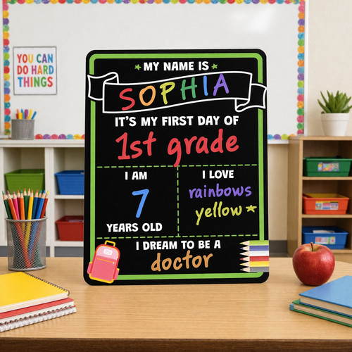 Celebrate Every Step - First and Last Day School Board Sign - Savourry