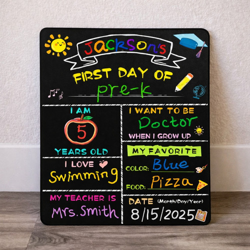 Cherish Every Grade - First and Last Day School Board Sign Prop - Savourry