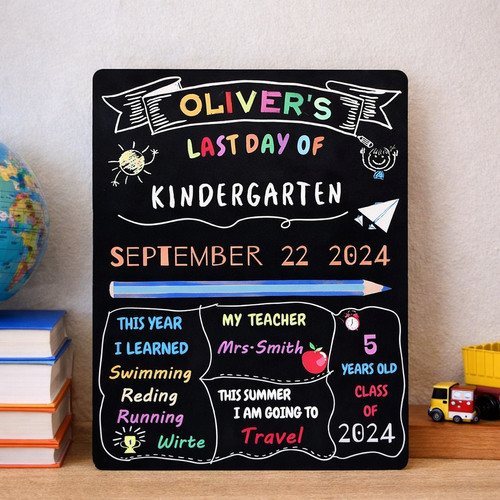 Cherish the Journey - Reusable School Board Sign for Milestones - Savourry
