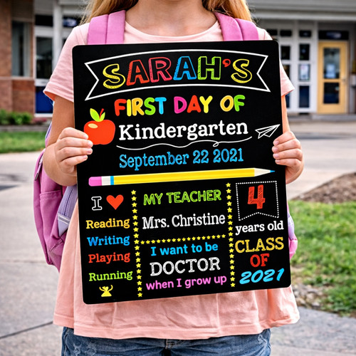 Cherish the Journey - Reusable School Board Sign for Milestones - Savourry