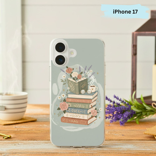 Whispered Chapters & Wildflowers - Book Lover Phone Case - Bookorys