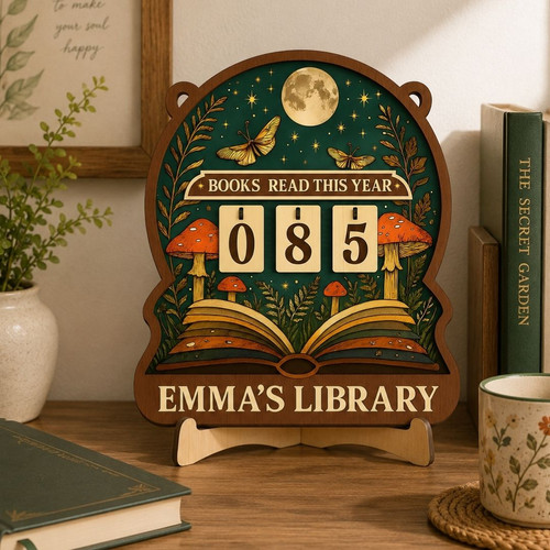 Custom Book Read Tracker - Personalized Bookshelf Decor - Bookorys