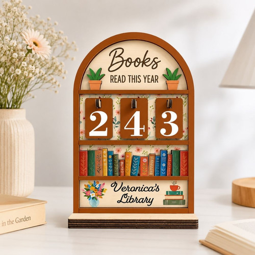 Vintage Book Read Tracker - Custom Library Reading Decor - Bookorys