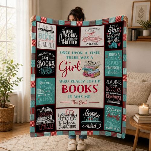 Book Lover Blanket - Cozy Reading Gift for Women Readers - Bookorys