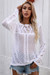 Autumn New Solid Color Hollow Knitted Stretch Stylish Sweater White