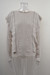 Autumn New Solid Color Knitted Stretch Ruffle Stylish Sweater Beige