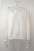 Autumn New Solid Color Stretch V-Neck Lace Spliced Hollow Stylish Exquisite Sweater White