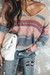 Autumn Winter 2 Colors Stretch V-Neck Stylish Casual Knits Red