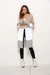 Contrast Color New Stylish Autumn Casual Simple Mid-Length Knitting Cardigan Khaki 