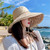 Fashion New 4 Colors Double Sided Houndstooth Printing Big Brim Casual All-Matched Sun Protection Cycling Bucket Hat 56-58Cm Khaki 