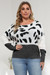 L-3Xl Winter Three Colors Stretch Knitted Stylish Sweaters Black