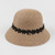 One Pc Summer Fashion 6 Colors Lace Design Weave Casual Foldable Seaside Beach Adjustable Buchet Straw Hat 56-58Cm Khaki 