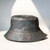One Pc Summer New Fashion Laser Shining 5 Colors Double Sided Sun Protection Outdoor Bucket Hat 56-58Cm Black
