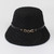 One Pc Summer New Plaid Belt Buckle Decor Mesh Inside Breathable Adjustable Fashion Sun Protection Outdoor Bucket Hat 56-58Cm Black