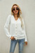Solid Color Autumn 3 Colors Single Breasted New Stylish Knitting Stretch Sweater White
