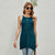 Solid Color Stretch Knitted Stylish High Quality Sling Tops Green