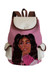 Stylish New Five Colors Cartoon Girl Printing High-Capacity Lock Buckle With Pocket Canvas Backpack 28Cm(L)* 11Cm(W)* 39Cm(H) Pink