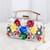 Stylish New Three Colors Flower Rhinestone Sequin Decor Lock Buckle Metal Handle Clutch Bag 19Cm(L)* 4.5Cm(W)* 16Cm(H) Silver