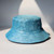 Summer New Fashion Laser Shining Disc Pattern Batch Printing Double Sided Foldable Sun Protection Outdoor Bucket Hat 56-58Cm Blue