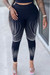 Summer New Stylish Two Colors High-Waist Dot Batch Printing Stretch Slim Leggings Black