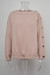 Winter New Solid Color Stretch Knitted Buttons Decor Sleeve Stylish Casual Sweater Pink