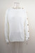 Winter New Solid Color Stretch Knitted Buttons Decor Sleeve Stylish Casual Sweater White