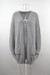 Winter New Solid Color Stretch Knitted Pockets Stylish Cardigan Sweater Gray