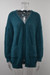 Winter New Solid Color Stretch Knitted Pockets Stylish Cardigan Sweater Dark Green