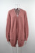 Winter New Solid Color Stretch Knitted Pockets Stylish Cardigan Sweater Red